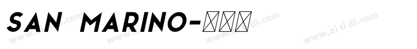 San Marino字体转换